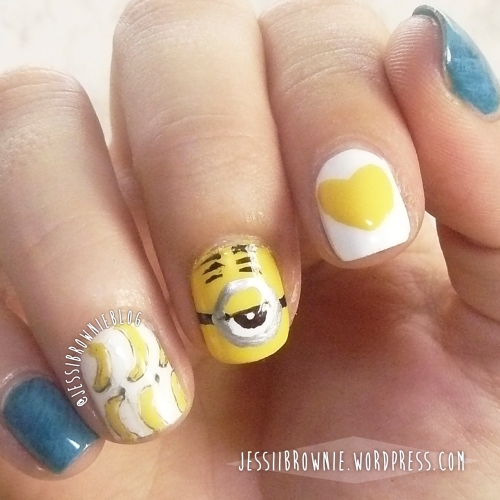 Minions nail art | Jessi Brownie Blog